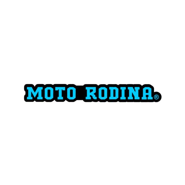 Nálepka MOTO RODINA - 12cm x 1,5cm - modrá