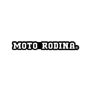 Nálepka MOTO RODINA - 12cm x 1,5cm - biela