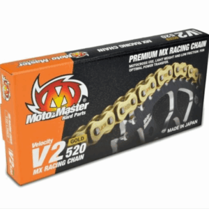 reťaz Moto-Master V2-520G MX zlatá,120 článkov, od 125ccm