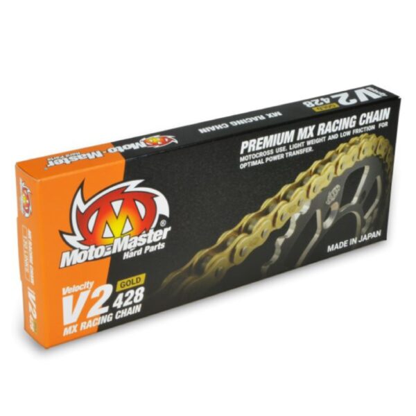 Reťaz Moto-Master V2 428 zlatá, MX, 130 článkov, do 85ccm