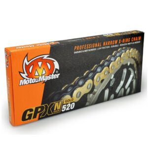 Reťaz Moto-Master GPX-N 520 zlatá, X-Ring, 118 článkov, od 125ccm