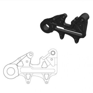 Adaptér zadného brzdového kotúča oversize 240mm KTM / Husqvarna / GasGas