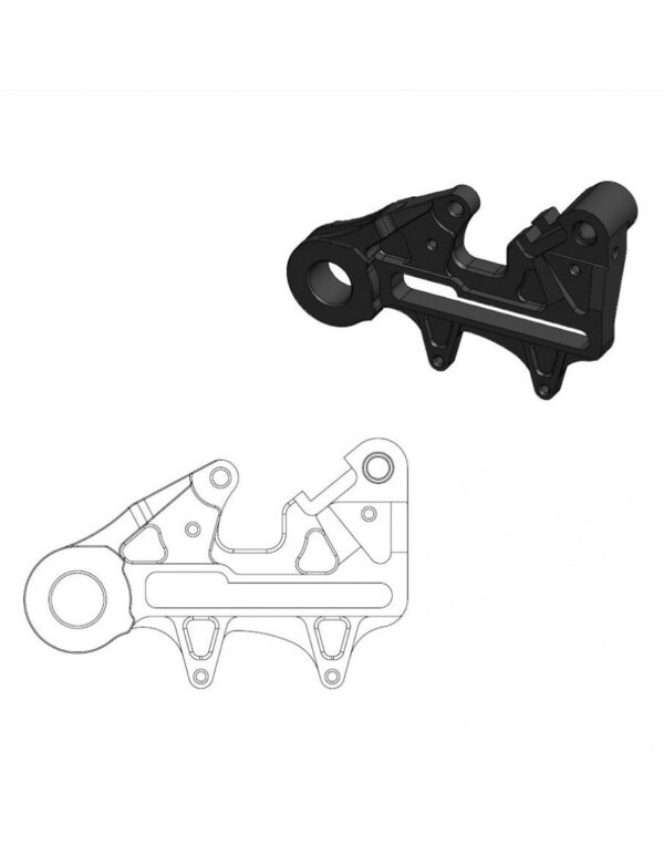 Adaptér zadného brzdového kotúča oversize 240mm KTM / Husqvarna / GasGas