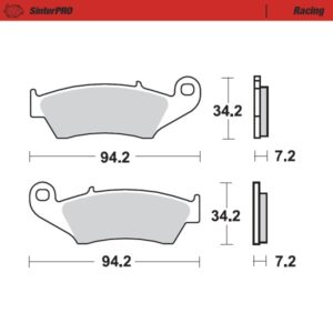 Brzdové platničky Moto-Master Beta, Gas Gas, Honda, Kawasaki, Suzuki, Yamaha predné