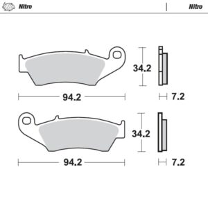 Brzdové platničky Moto-Master Beta, Gas Gas, Honda, Kawasaki, Suzuki, Yamaha predné