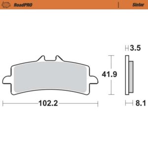 Brzdové platničky Moto-Master Aprilia, Ducati, KTM, Suzuki, Triumph predné