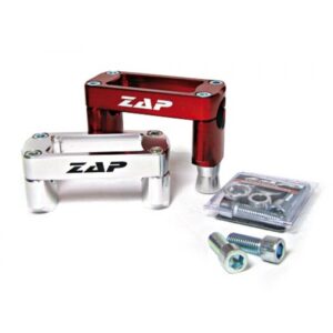 Držiaky ridadiel ZAP TechniX Kawasaki KX 250F/450F 2006-2011 28,6mm strieborné